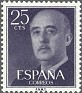 Spain 1955 General Franco 25 CTS Violet Edifil 1146